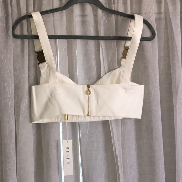 White underwire crop top - Picture 2 of 8